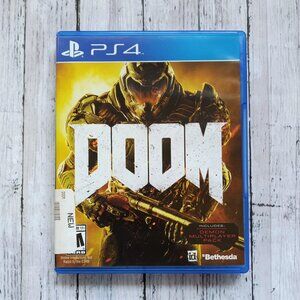 Doom Video Game and Case for Sony Playstation PS4